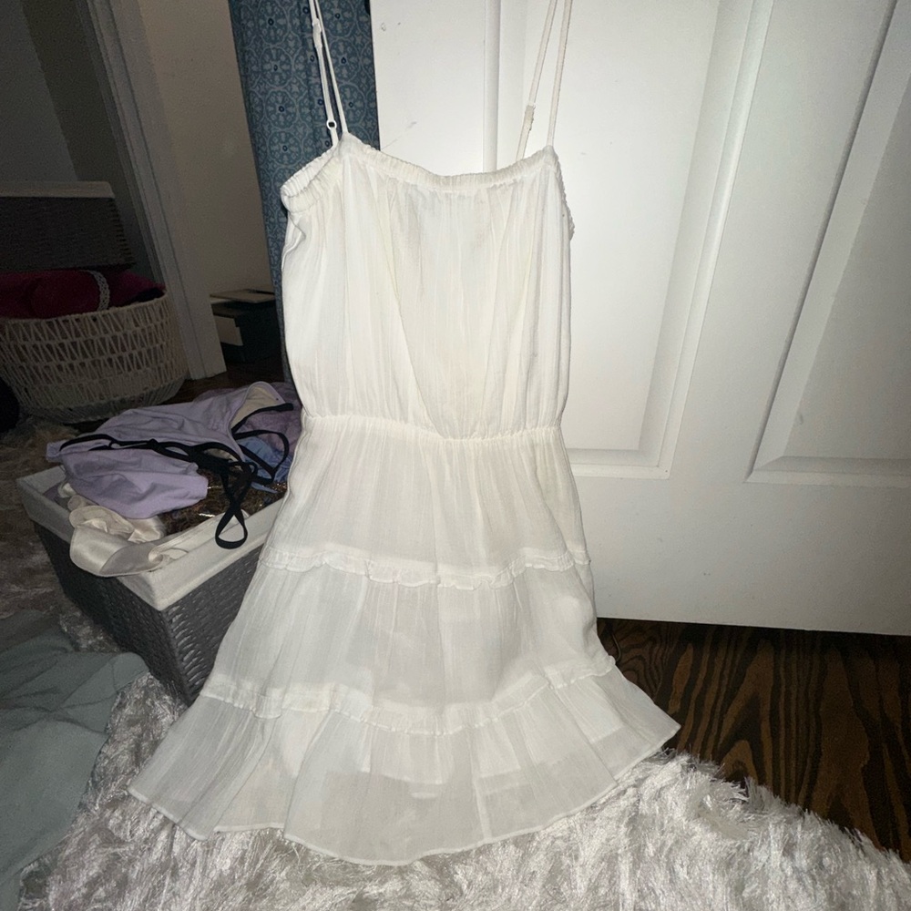Express Ivory Sleeveless Dress